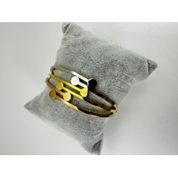 Üç Renkli Yuvarlak Desenli Bileklik